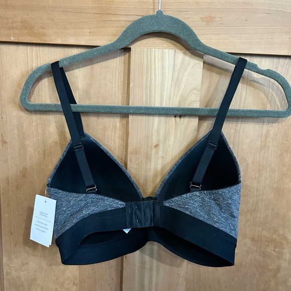 Women's Gray and Black Bra - Picture 3 of 6